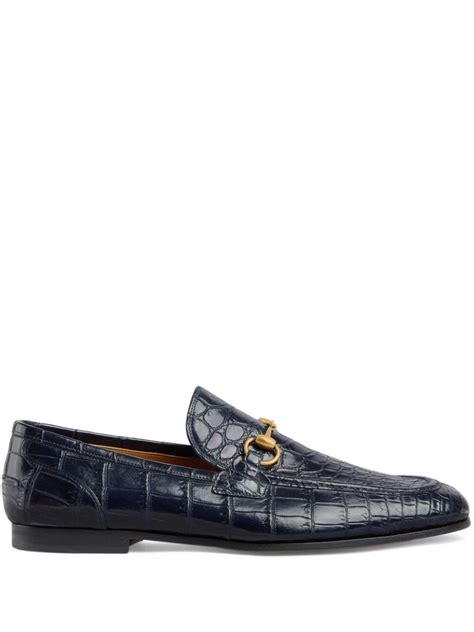 gucci jordaan blue|gucci jordaan crocodile loafer.